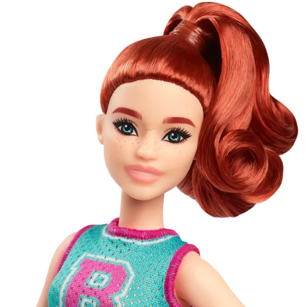 Barbie Fashionista stylová panenka se zrzavými vlasy v fialové sukni - Mattel obrázek 3