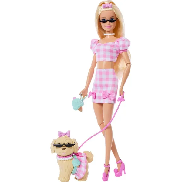 Barbie: Herní sada Módní duo s domácím mazlíčkem v růžové barvě – Mattel obrázek 2