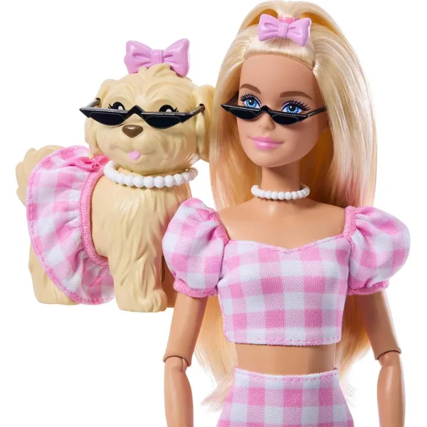 Barbie: Herní sada Módní duo s domácím mazlíčkem v růžové barvě – Mattel obrázek 3