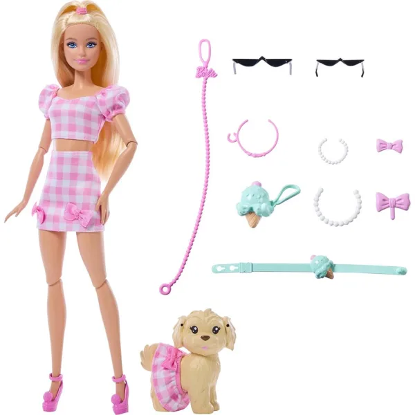 Barbie: Herní sada Módní duo s domácím mazlíčkem v růžové barvě – Mattel obrázek 4