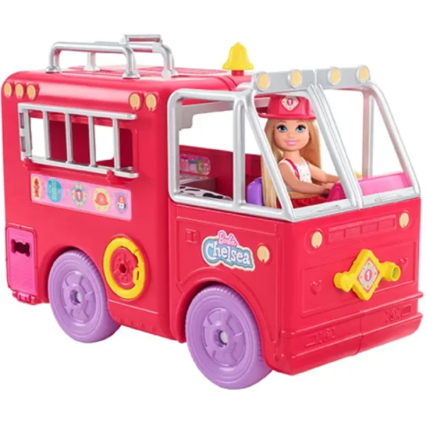 Barbie: Hračkový set hasičského auta Chelsea - Mattel obrázek 3