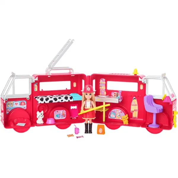 Barbie: Hračkový set hasičského auta Chelsea - Mattel obrázek 4