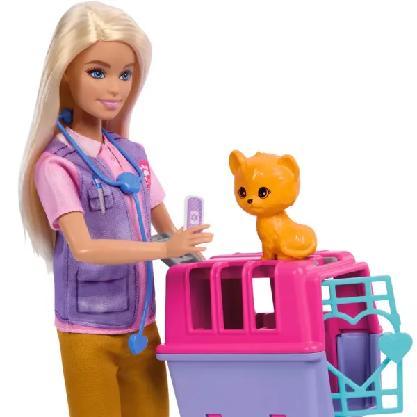 Barbie: Kariérní panenka záchranářka divokých zvířat s doplňky - Mattel obrázek 3