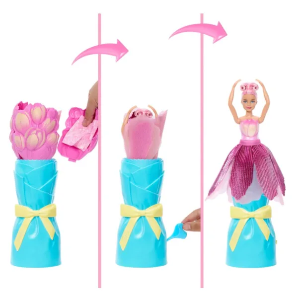 Barbie Odhalení: Panenka s květinovým překvapením - Tulipán - Mattel obrázek 3