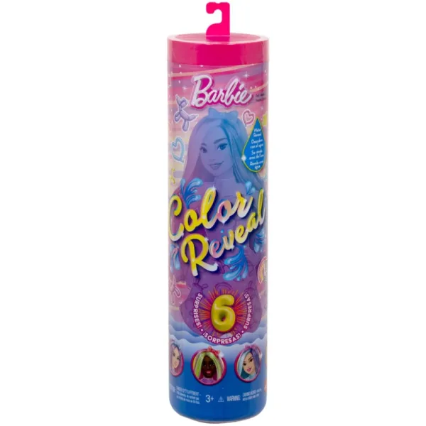 Barbie: Panenka Color Reveal série s překvapením - balónek pejsek - Mattel obrázek 1