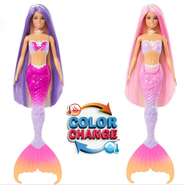 Barbie: Panenka s měnící se barvou ploutví a doplňky - Mattel obrázek 5