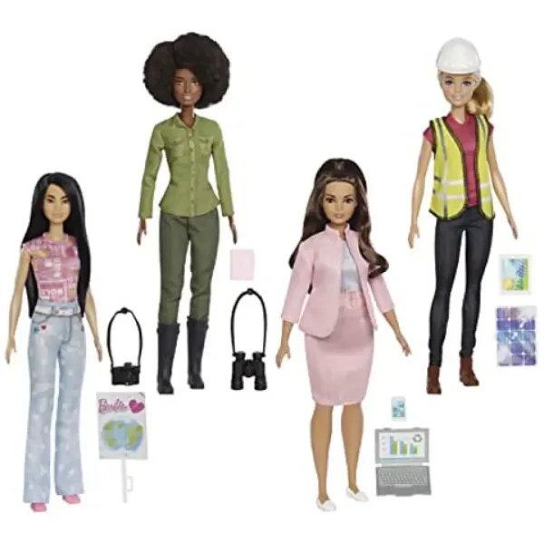 Barbie: Sada kariérních panenek "Společně za lepší svět" 4 ks - Mattel obrázek 3