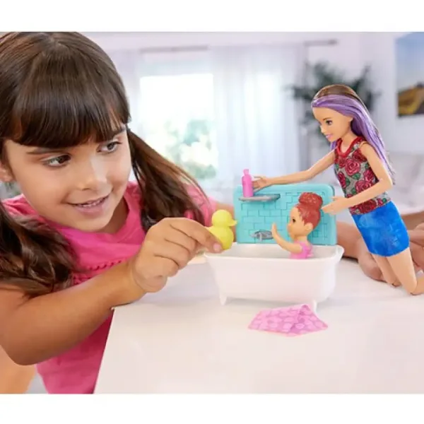 Barbie: Skipper koupací set pro hlídání dětí - Mattel obrázek 3