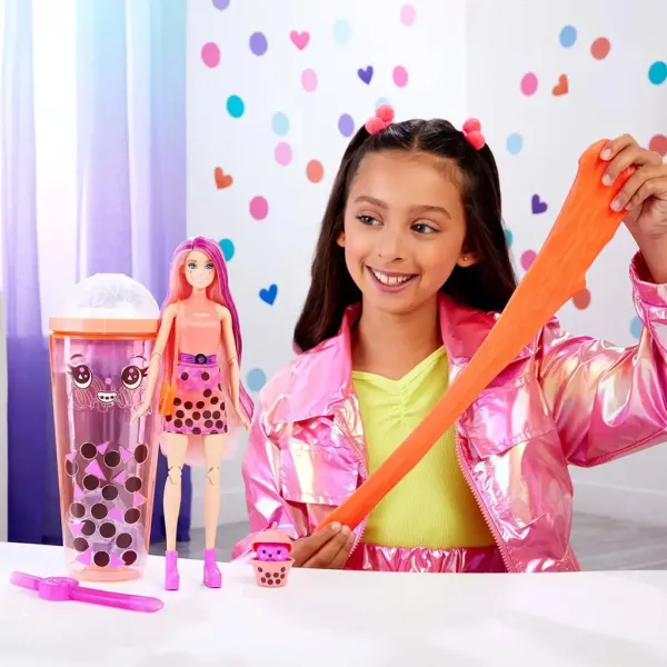 Barbie: Slime Reveal Bubi párty Oranžová panenka - Mattel obrázek 2