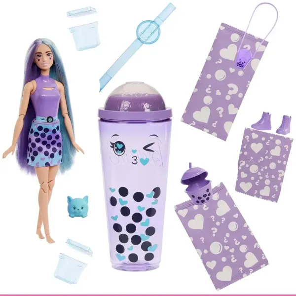 Barbie: Slime Reveal Bublinková párty Fialová panenka - Mattel obrázek 3