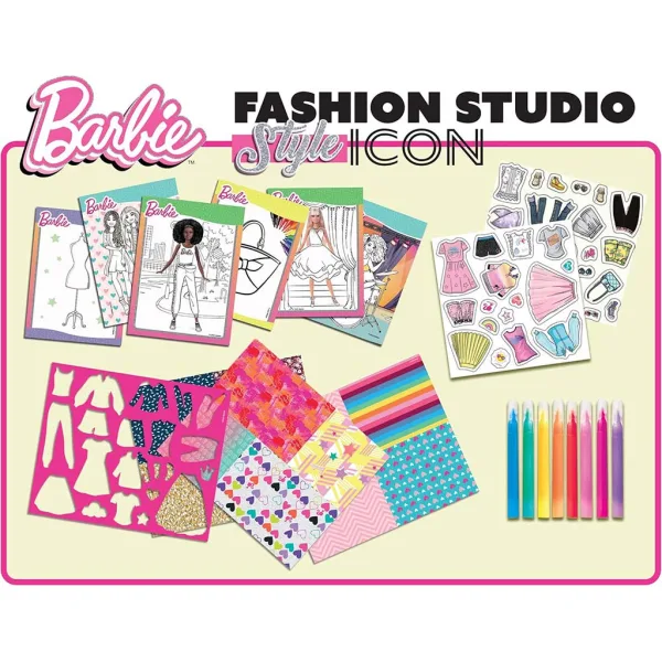 Barbie Style Icon omalovánky a oblékací sada - Lisciani obrázek 2