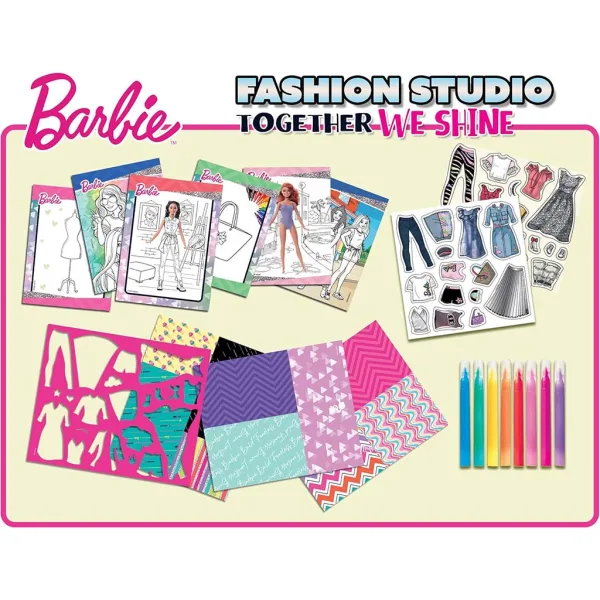 Barbie Together We Shine omalovánky a oblékací sada - Lisciani obrázek 2