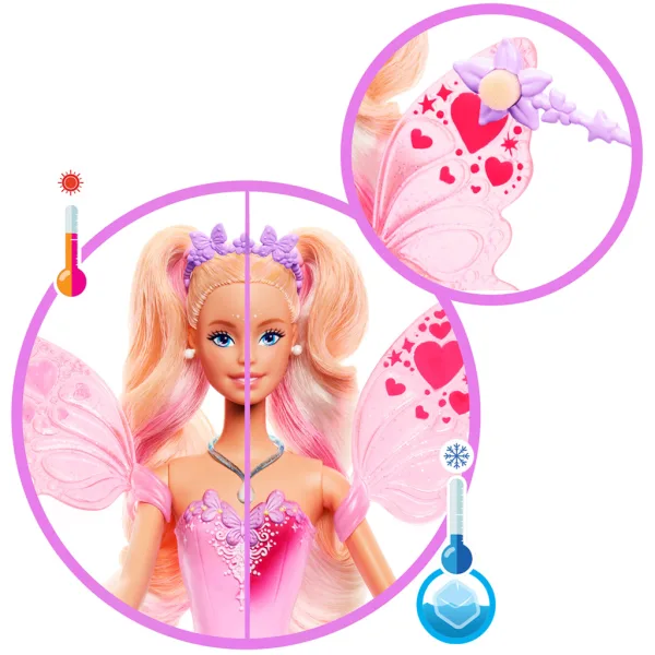 Barbie: Panenka víla s měnícími se barvami – Mattel obrázek 3