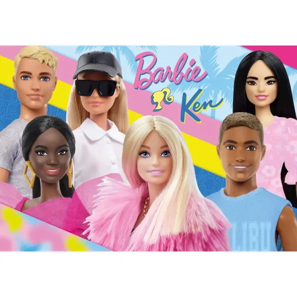 Barbie a její přátelé 2x60dílné maxi podlahové puzzle 50x35 cm – Lisciani obrázek 2