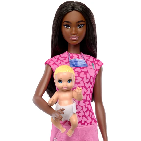 Barbie dětská lékařka s hnědými vlasy - herní set kariéra - Mattel obrázek 3