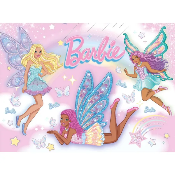 Barbie kouzelné kamarádky 48dílné Eco mini puzzle 35x25 cm - Lisciani obrázek 2