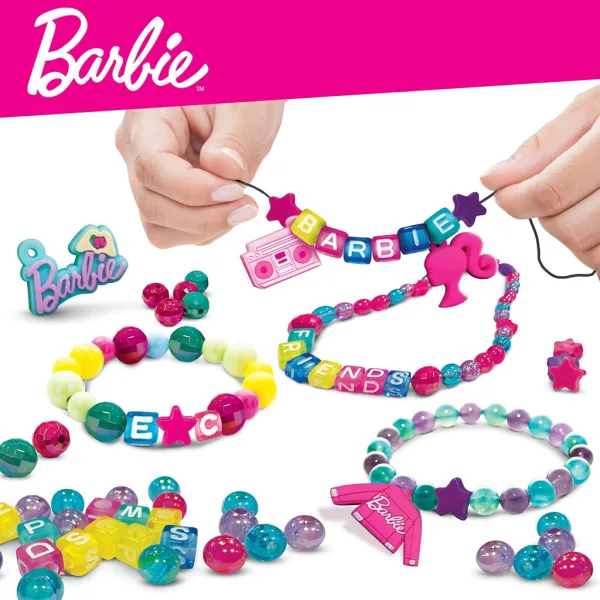 Barbie módní kabelka na výrobu šperků s korálky – Lisciani obrázek 3