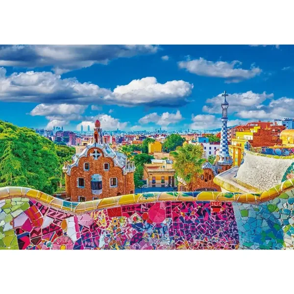 Barcelona - Park Güell 1000ks puzzle - Clementoni obrázek 2