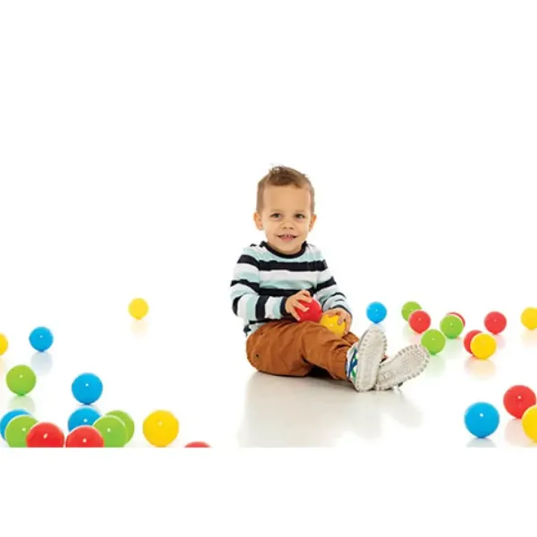 Barevná míček v síťce 100ks - D-Toys obrázek 2