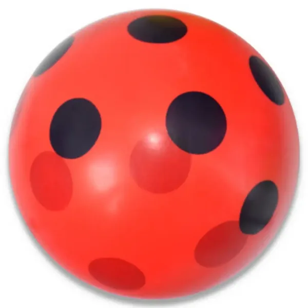 Barevný puntíkovaný gumový míč v různých variantách 22 cm obrázek 5