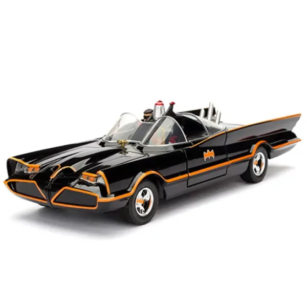 Batman: Animovaný klasický televizní Batmobil sestavitelný kovový auto 1/24 - Simba Toys obrázek 4