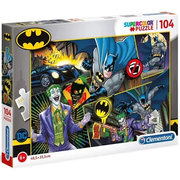 Batman vs. Joker 104dílné supercolor puzzle - Clementoni obrázek 1