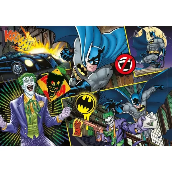 Batman vs. Joker 104dílné supercolor puzzle - Clementoni obrázek 2