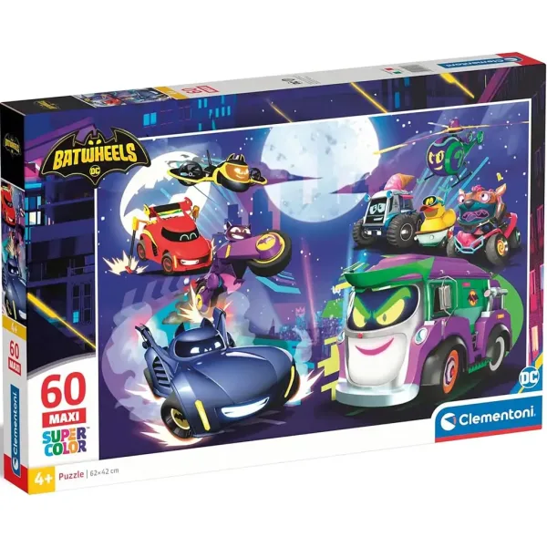 Batwheels 60 ks maxi supercolor puzzle - Clementoni obrázek 1