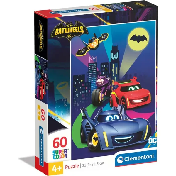 Batwheels 60dílná Supercolor puzzle - Clementoni obrázek 1