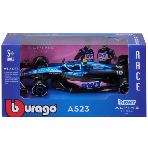 Bburago: Alpine A523 F1 závodní auto kovový model 1/43 obrázek 4