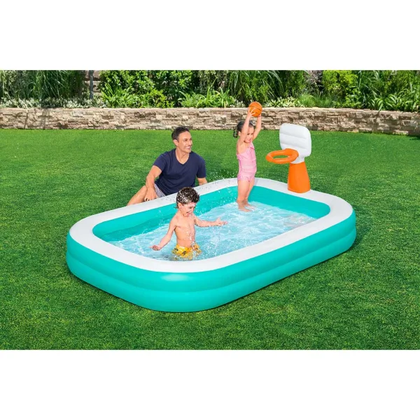 Bestway: Dunk N Splash™ bazén s basketbalovým prknem 251x168x102cm obrázek 2