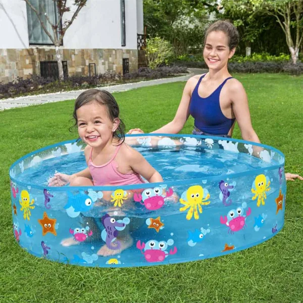 Bestway: Fill N Fun Sparkling Sea mořský zvířecí pevnostěnný brouzdaliště, Ø 122 x 25 cm obrázek 3