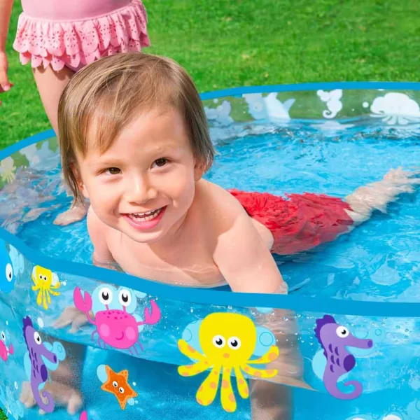 Bestway: Fill N Fun Sparkling Sea mořský zvířecí pevnostěnný brouzdaliště, Ø 122 x 25 cm obrázek 4