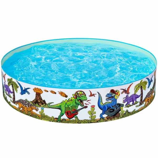 Bestway: Fill n Fun™ dinosauří pevnostěnný brouzdaliště Ø 183 x 38 cm obrázek 1