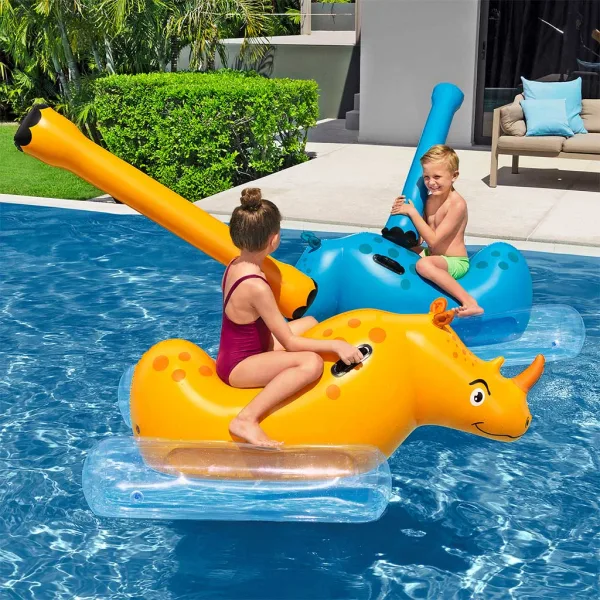 Bestway: Kids Rhino bazénová hračka ve tvaru nosorožce 2 ks pro děti 148 x 89 x 61 cm obrázek 3