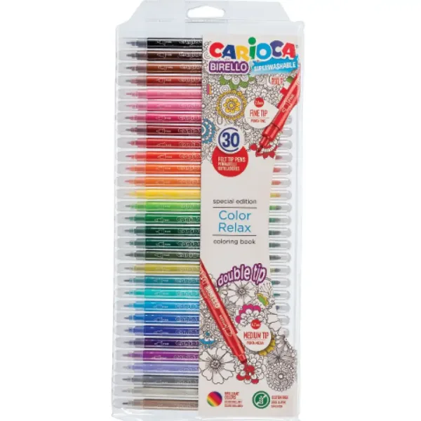Birello Color Relax dvoustranný omyvatelný fixní set 30ks - Carioca obrázek 1