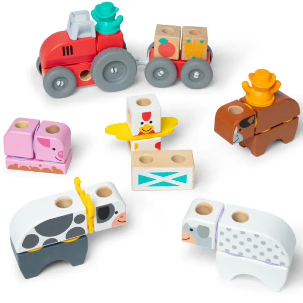 Blockables: Farm dřevěná stavebnice - Melissa & Doug obrázek 2