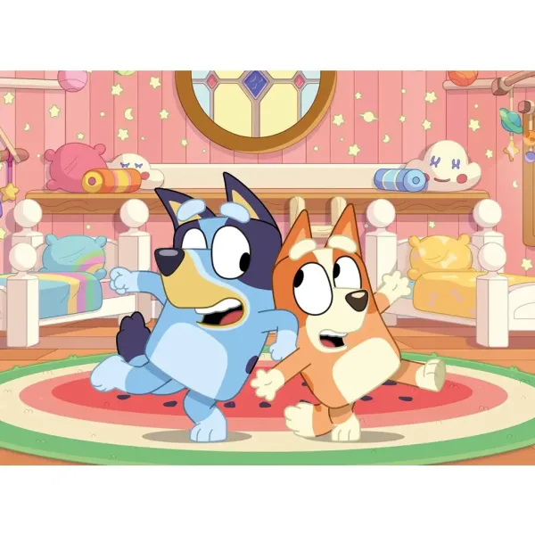 Bluey 2 v 1 24dílné Eco mini puzzle a omalovánka 35x25 cm - Lisciani obrázek 2