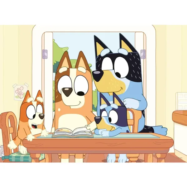 Bluey 2 v 1, puzzle a omalovánka 24 kusů, 50x35 cm – Lisciani obrázek 2