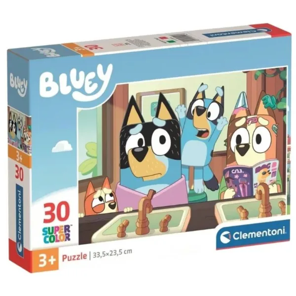 Bluey Super Color 30dílné puzzle - Clementoni obrázek 1