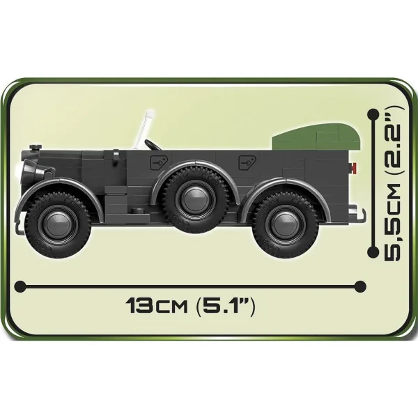 COBI: 1937 Horch 901 kfz.15 vojenské vozidlo stavebnice (2405) obrázek 3