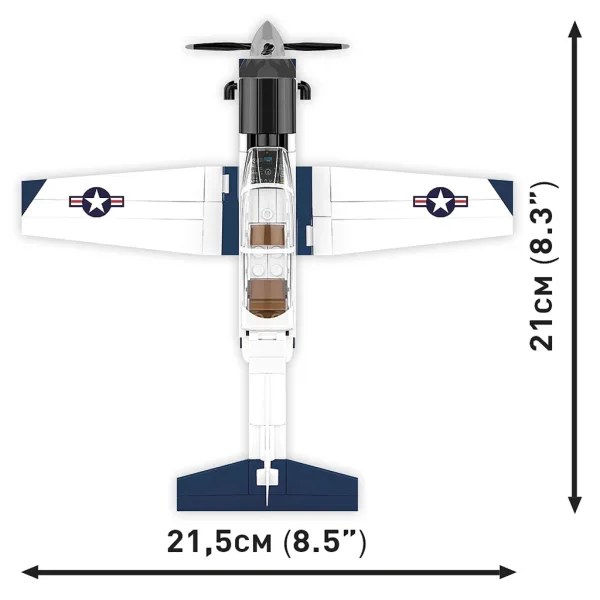 COBI: Beechcraft T-6 Texan II modrý-bílý stavebnice (26624) obrázek 4