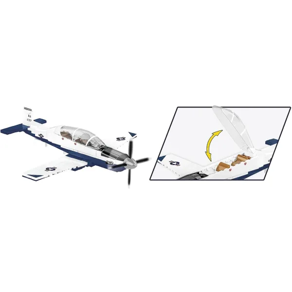 COBI: Beechcraft T-6 Texan II modrý-bílý stavebnice (26624) obrázek 5