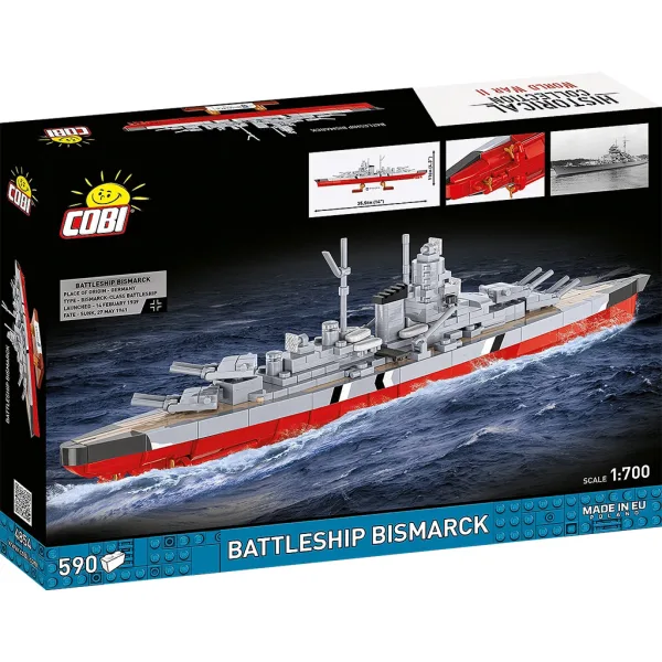COBI: Bitevní loď Bismarck z 2. světové války stavebnice (4854) obrázek 5