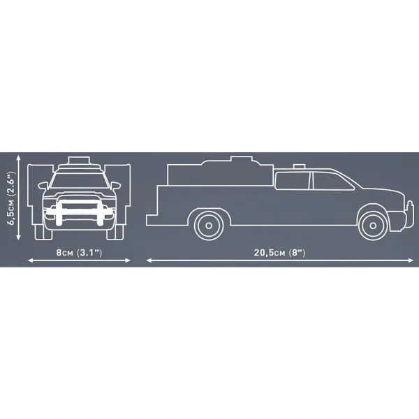 COBI: Dodge RAM 3500 hasičské auto stavebnice (24612) obrázek 5