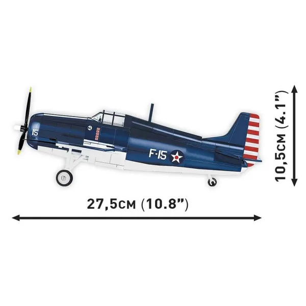 COBI: F4F Wildcat – stavebnice letadla Northrop Grumman (5731) obrázek 6