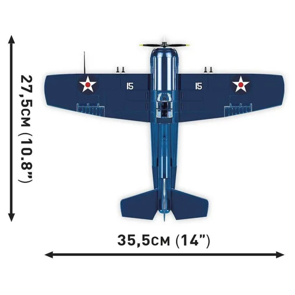 COBI: F4F Wildcat – stavebnice letadla Northrop Grumman (5731) obrázek 7