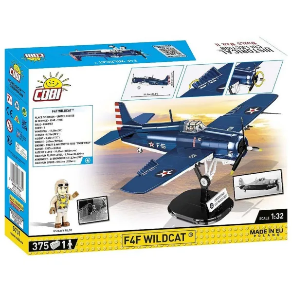 COBI: F4F Wildcat – stavebnice letadla Northrop Grumman (5731) obrázek 8