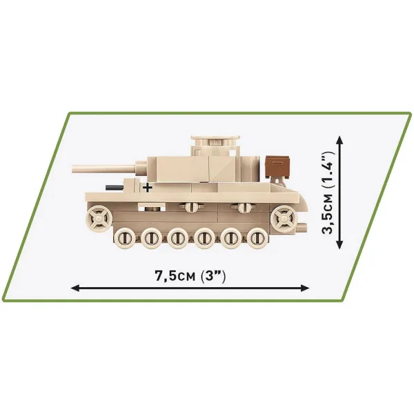COBI: Německý tank Panzer III Ausf. L stavebnice (3090) obrázek 5