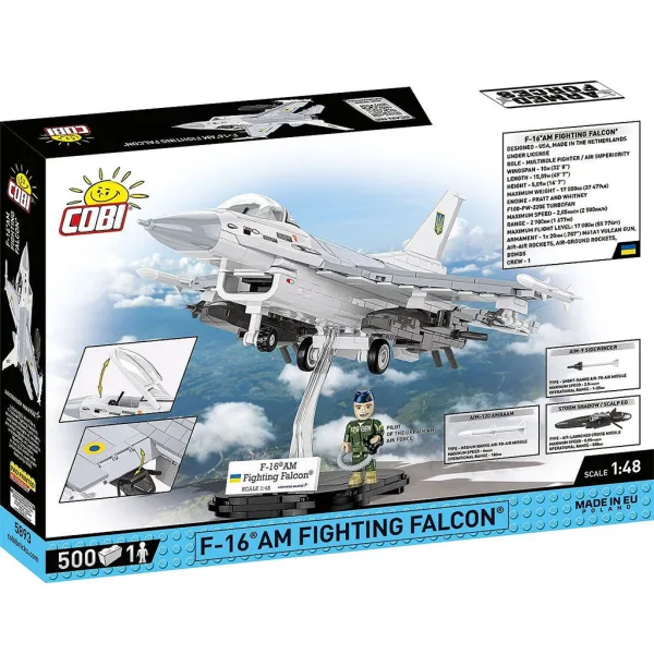 COBI: Ozbrojené síly F-16AM Fighting Falcon stavebnice (5893) obrázek 8